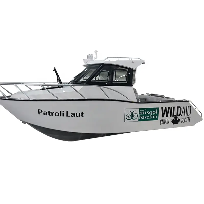 Factory supply welded aluminium fishing boat for sale