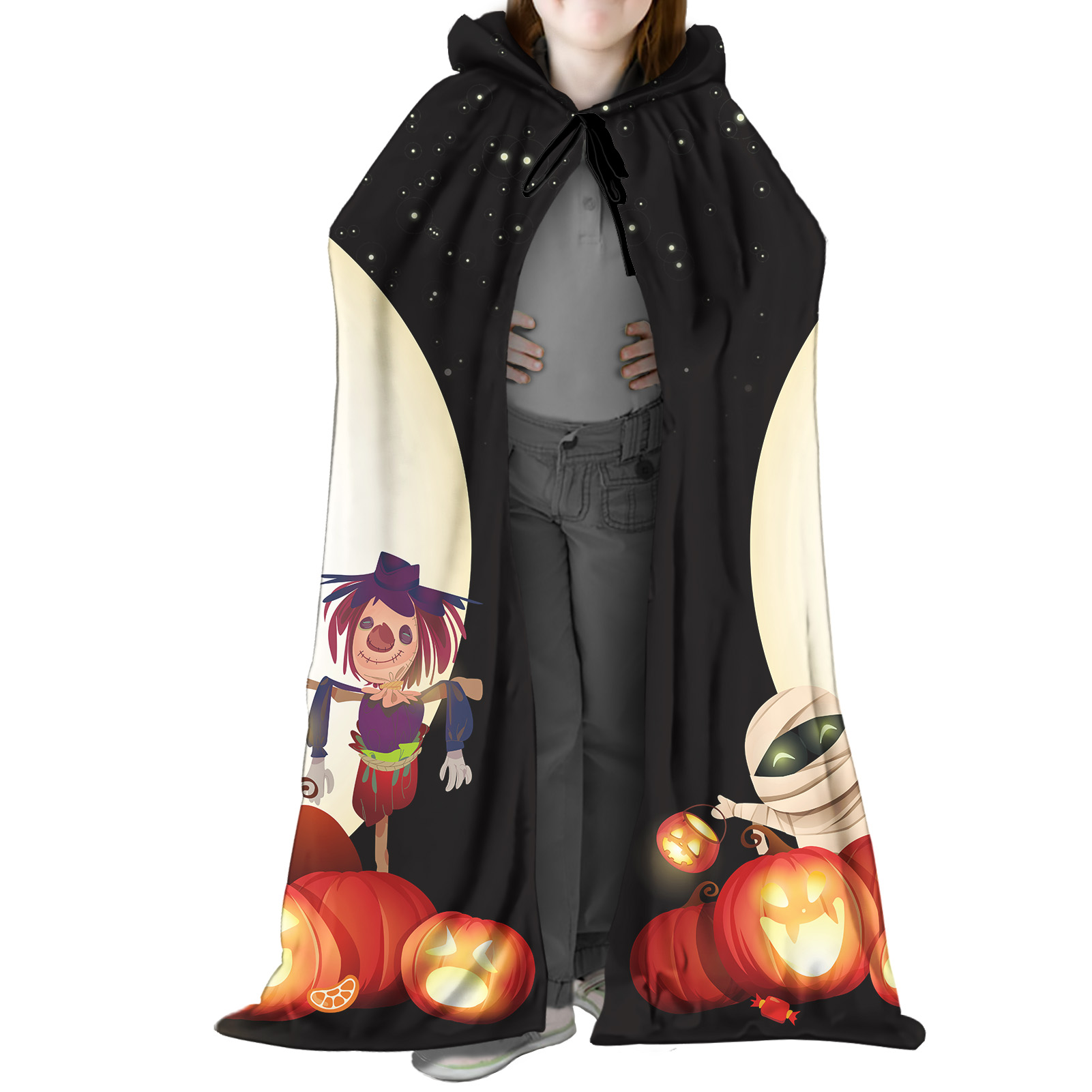 Halloween Clothing Carnival Party Cloak Costumes All Saint's Day Long Velvet Cloak Halloween Party Suit For Adult Unisex