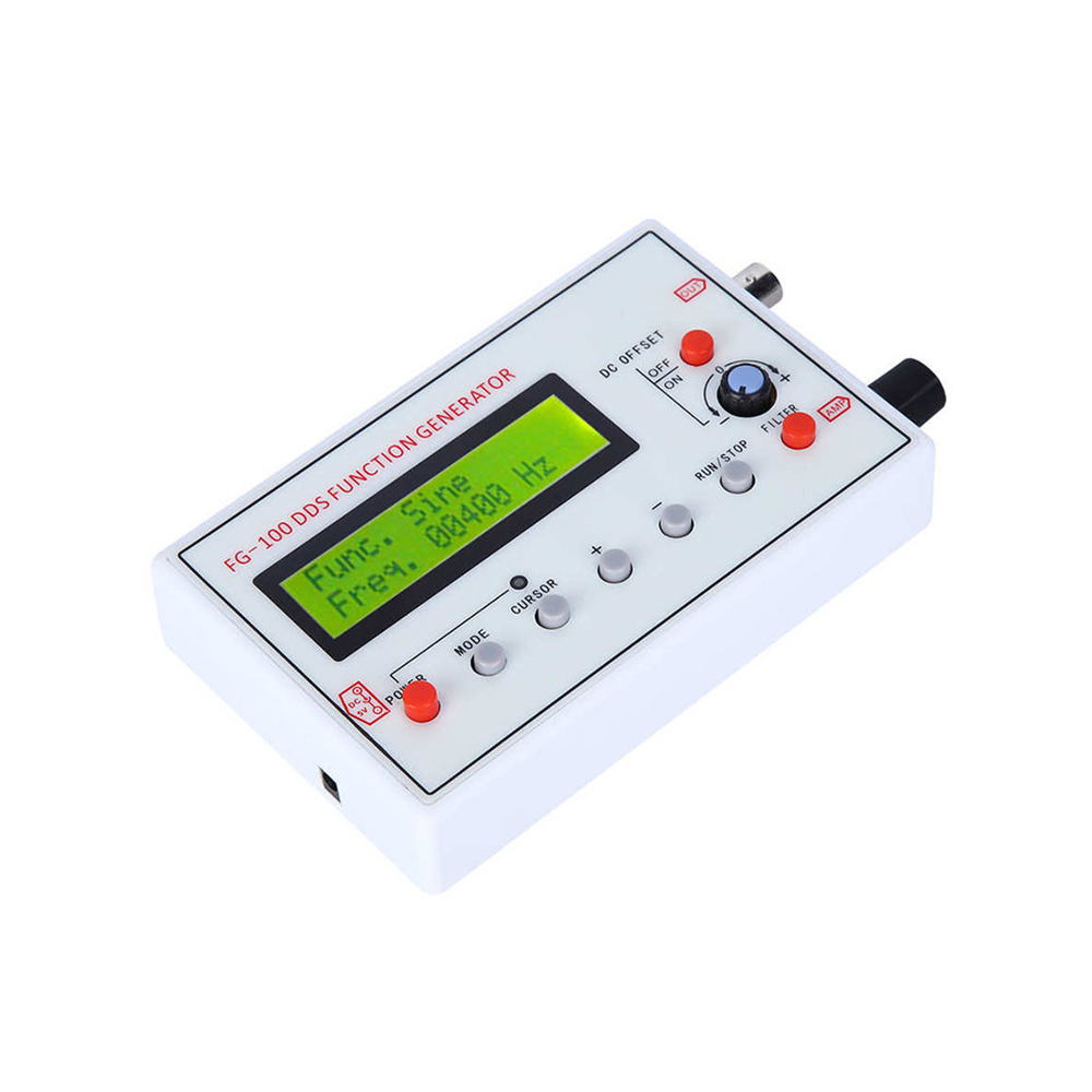 FG-100 DDS функция генератора сигналов, Частотный счетчик, 1 Гц-500 кГц, модуль источника сигнала, синусоида + квадрат + треугольник + форма сигнала пилообразной зубцы