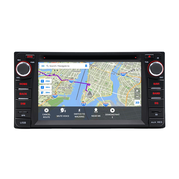 Автомагнитола YHT, 2 Din, Android, 6,2 дюйма, Авторадио, автомобильный DVD-плеер на Android с GPS-навигацией, Wi-Fi, BT, FM, телефонная связь для Toyota