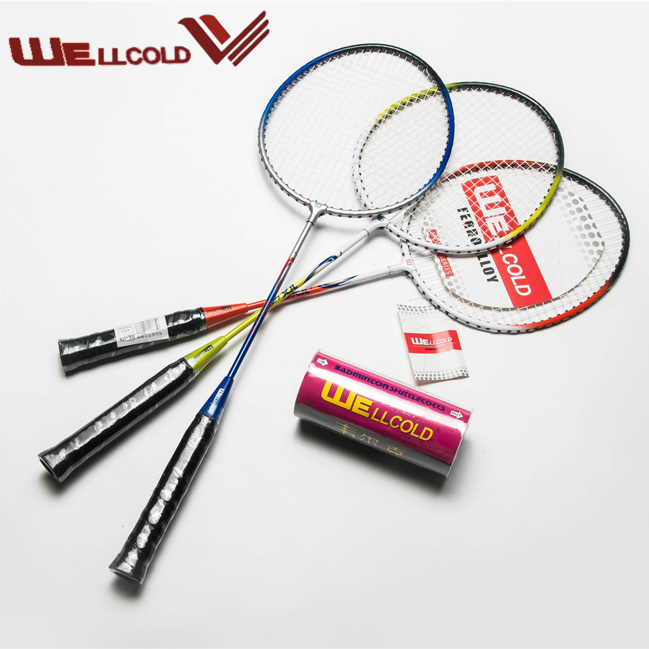 Top quality customized ball badminton raquet racket price with carrying bag for man