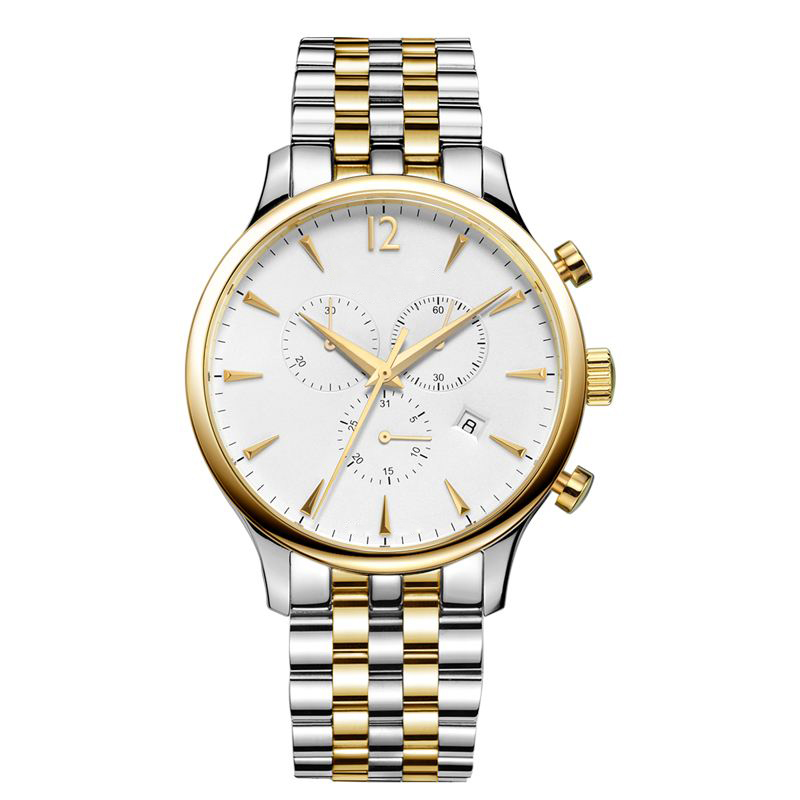 Chronograph stainless steel mens watches luxury private labeling custom watch private label watches