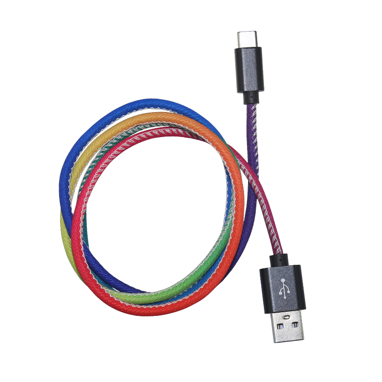 Лидер продаж, длительный срок службы, USB-кабель для зарядки мобильного телефона, тканевый кабель для быстрой зарядки и передачи данных типа c
