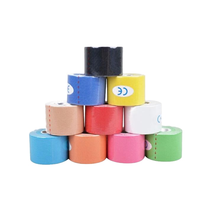 3.8cm*5m different colors Wholesale Muscle Sports Tape roll Kinesiology Tape for body care