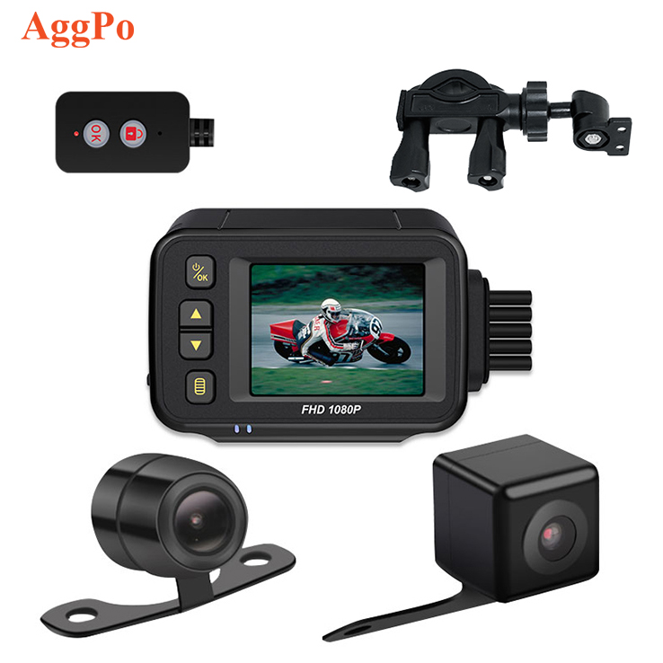Motorcycle dash cam motorcycle DVR camera drive video recorder 1280P*720HD for motor