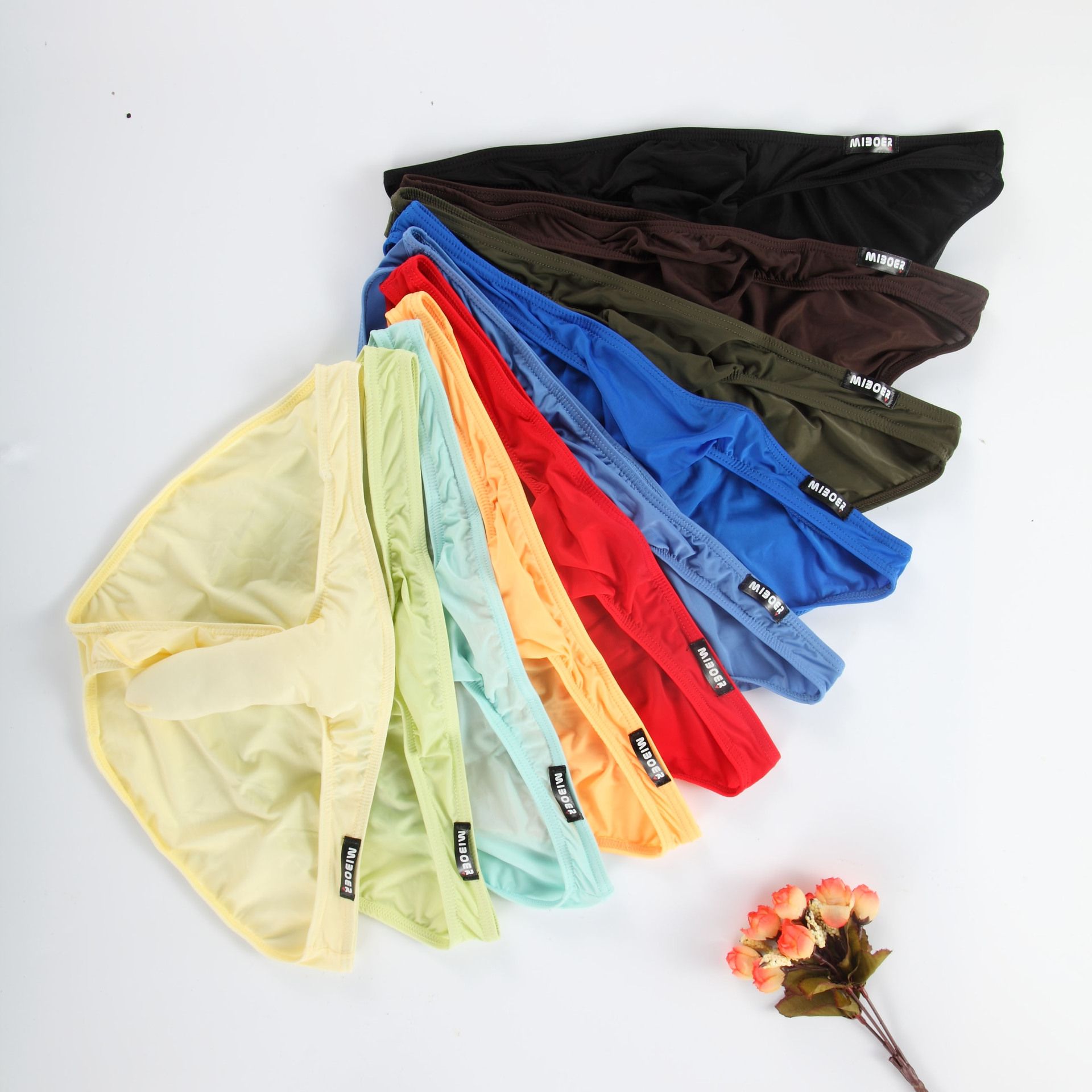 Sexy Underwear Men Elephant Nose Underwear Brief Nylon Smooth Men Penis