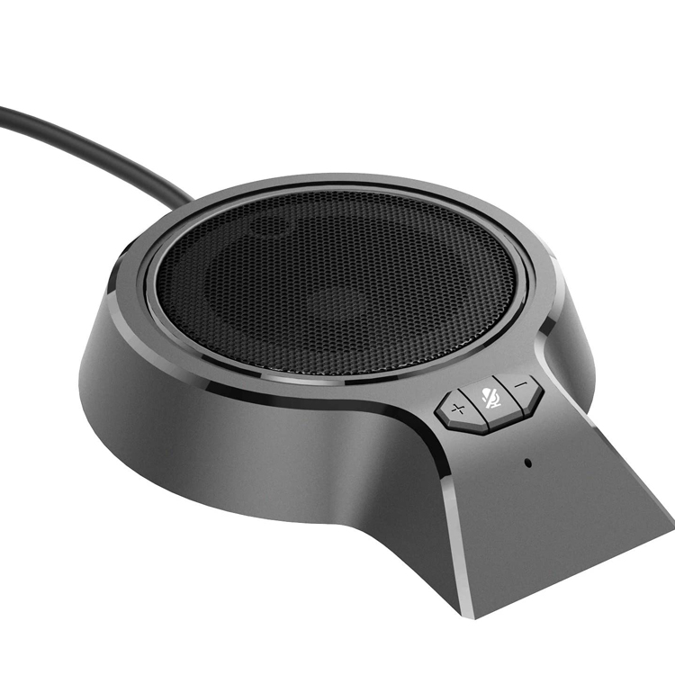 Portable omnidirectional USB Desktop Computer meeting USB Conference Microphone speakerphone with Mute Button Echo Cancellation