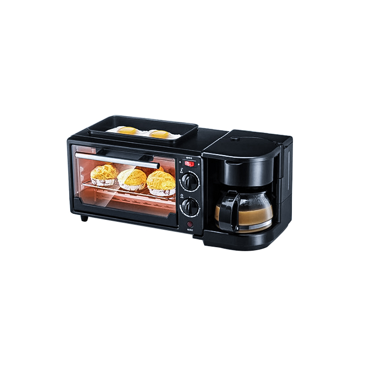 Breakfast machine household multifunctional three-in-one oven for 1 person to 2 people coffee machine