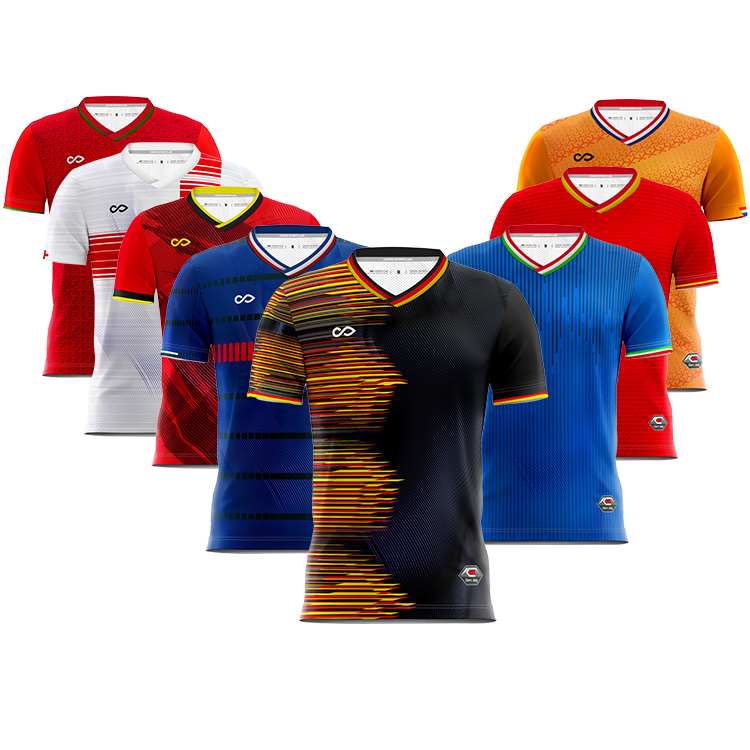 New Release European Club Team National England Frace Spain Customizable Sports Wear Football Jersey Soccer Shirt