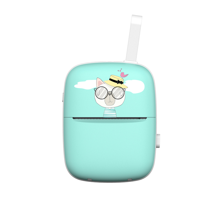 The New Mini Portable Thermal Pocket Mobile Printer Stickers Label Photo Blue tooth Wireless Printer