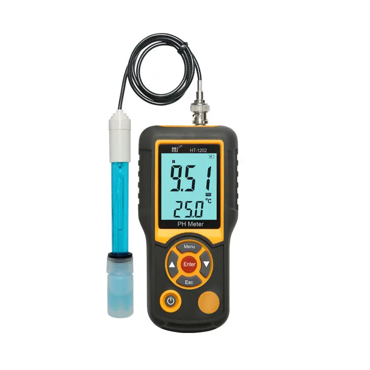 Precision pH meter ht-1202 for environmental protection/ waste water treatment Good tools pH meter