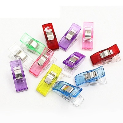 1PCS Sewing Clips Plastic Clamps Quilting Crafting Crocheting Knitting Safety Clips Assorted Colors Binding Clips Paper