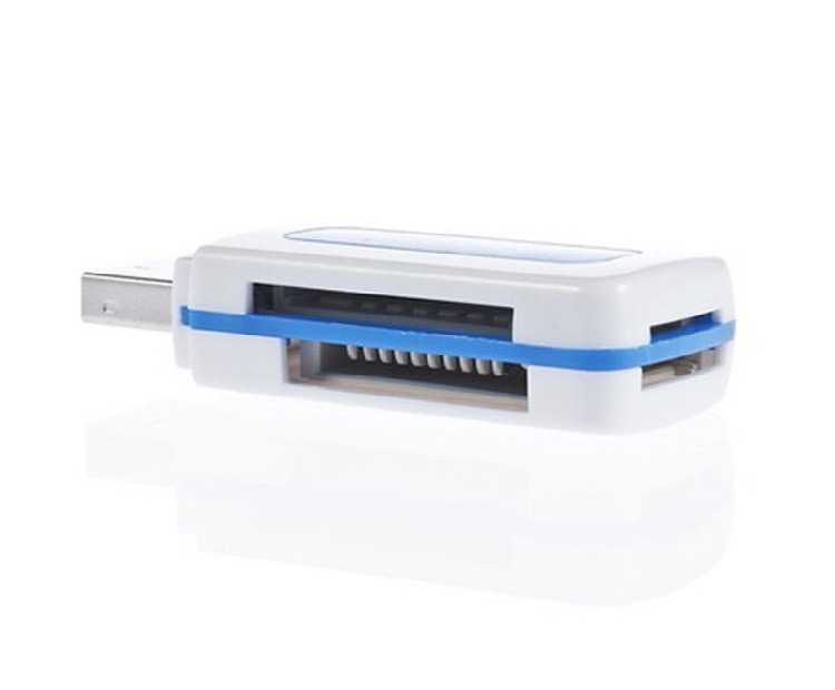 Hot Sale Business gifts Sd/Tf M2 Mmc Ms Card All In One Usb 2.0 Mini Laptop Memory Card Usb Connector Writer Reader