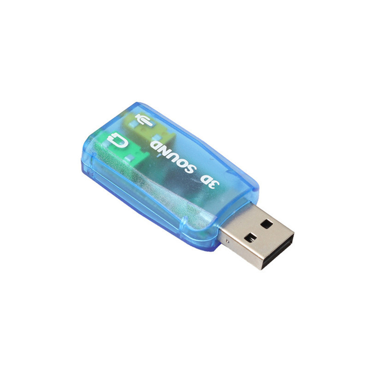 Внешняя звуковая карта USB, 5,1 каналов, адаптер звуковой карты 3,5 мм, интерфейс для микрофона и наушников для ПК