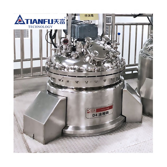 TIANFU технологии TFZRJ-1000L косметика крем для лица производственная линия с высоким сдвиговым усилием вакуумная эмульсионная смеситель