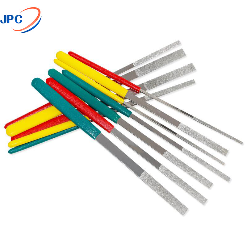 Wood Handle Files Set High Quality Carbon Steel Half Round Diamond Needle File