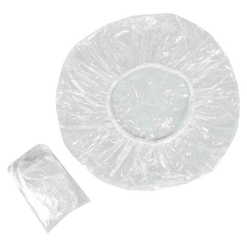 Best Seller Handmade PE Shower Cap Clear Plastic Shower Cap For Bathroom