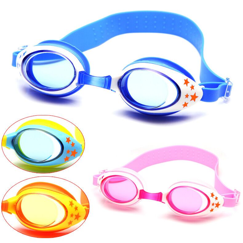 summer sea kids swimming glasses anti fog anti UV with soft silicone strap lovely drifting vacation swimming goggles kids 3-12