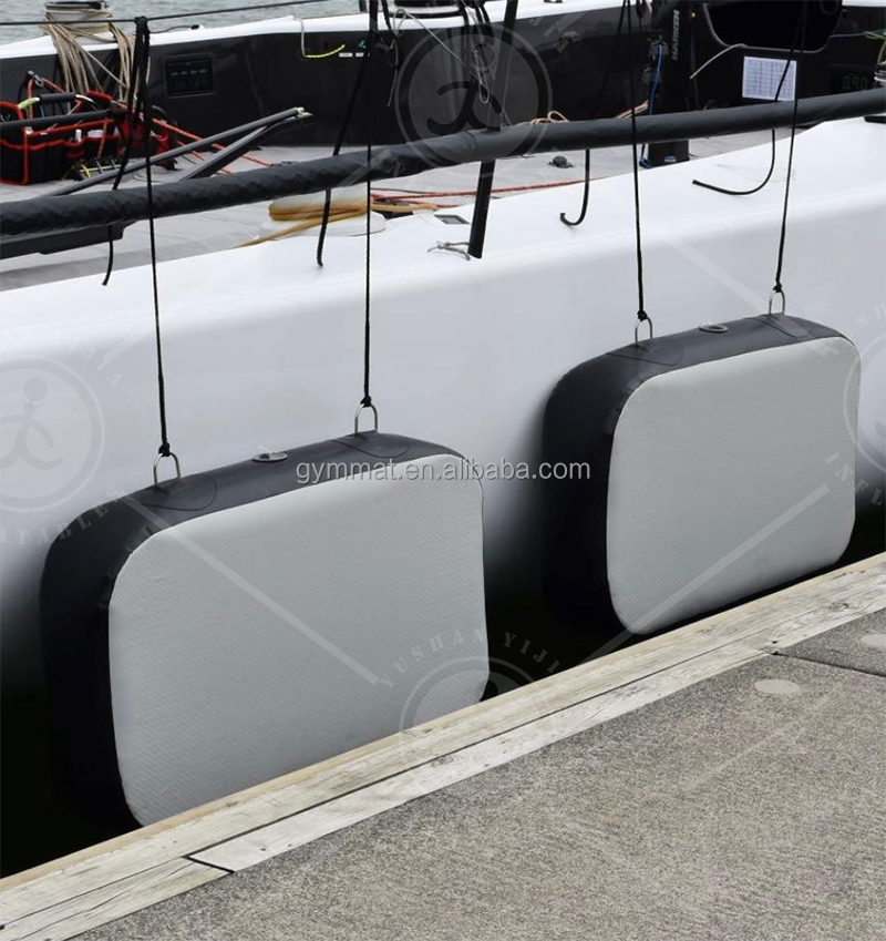 Inflatable Yacht Accessories Air Buoy Boat Dock Bumper Air Block Flat Fender For Yacht Boat Protection