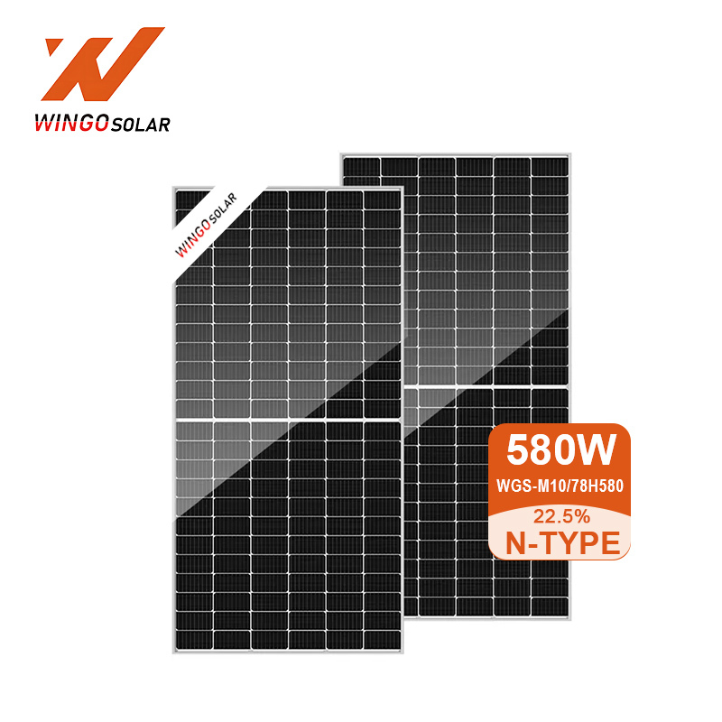 WingoSolar Wholesale Cheap Solar Panels WGS-M10/78H580 550W 575W 580W 590W solar panel price home use solar panel