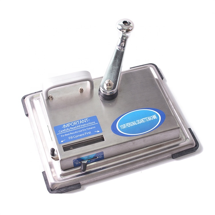 top quality premium big large size metal aluminum handle crank cigarette automatic filling machine CS010