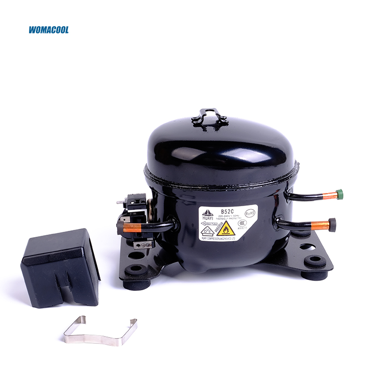 HUAYI B52C маленький 1/9 HP компрессор для холодильника 120/150L R600a