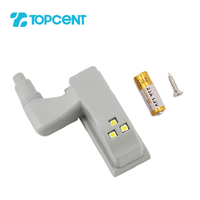 Topcent Inner Hinge Led Sensor Light Battery Night Lights For Cabinet Closet Wardrobe
