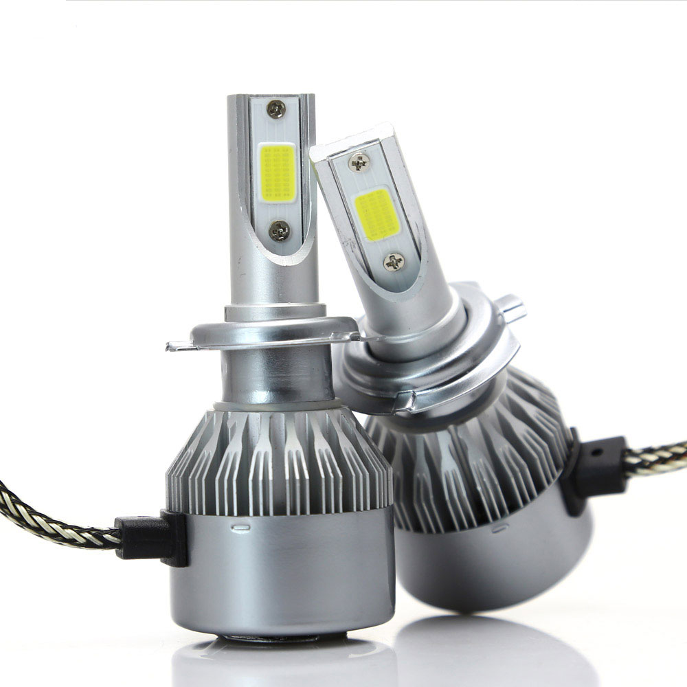 Лидер продаж 2021, светодиодная фара C6 Auto LED H7 H4 C6, светодиодный вентилятор Auto 9005 9006 H11, супер яркий 8000 люмен 72 Вт из Китая POPNOW