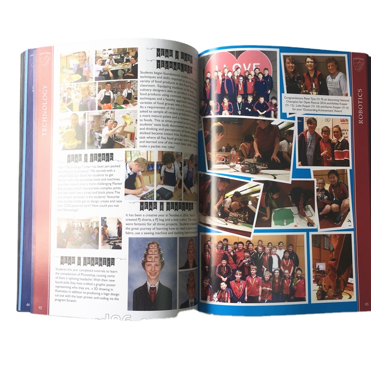 school yearbook /hardcover /softcover /magazine /school book printing service