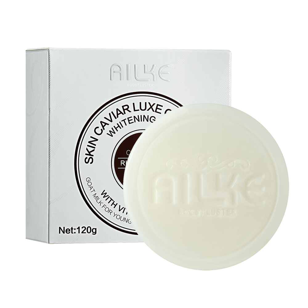 Ailke Boost блеск уход за кожей Luxe отбеливание козье молоко мыло с витамином C, икра