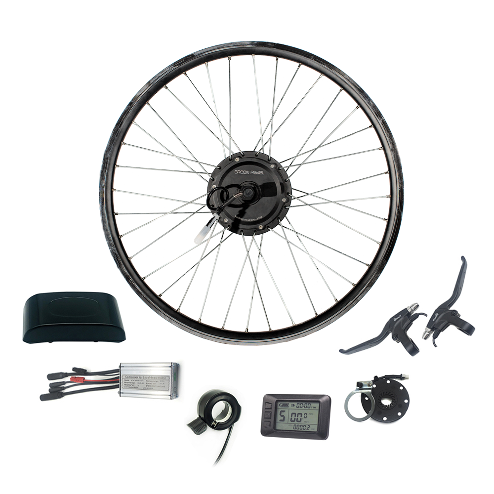Greenpedel 36v 350w 26 inch electric bicycle conversion kit with brushless rear motor