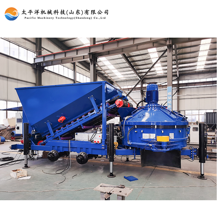 Automatic MB MC small mobile ready mix engineering construction 20m3/h portable concrete batching plant price