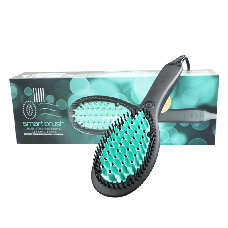 wholesales anion hair straightener brush hair dryer Electric hair comb
