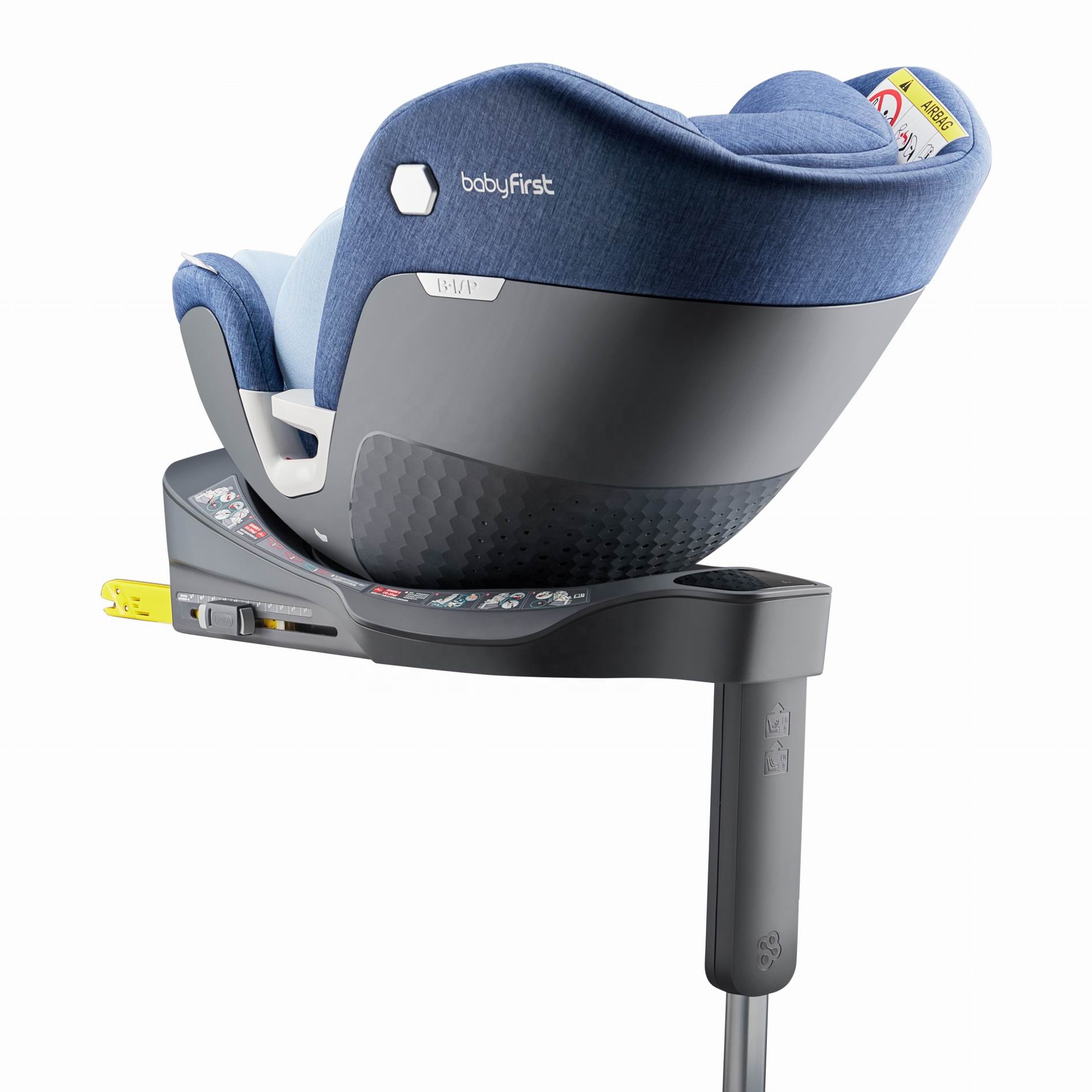Шарнирное безопасное сиденье I-Размер 40-105 см с Isofix и опорной ножкой, хорошее качество, детское автомобильное сиденье R153B