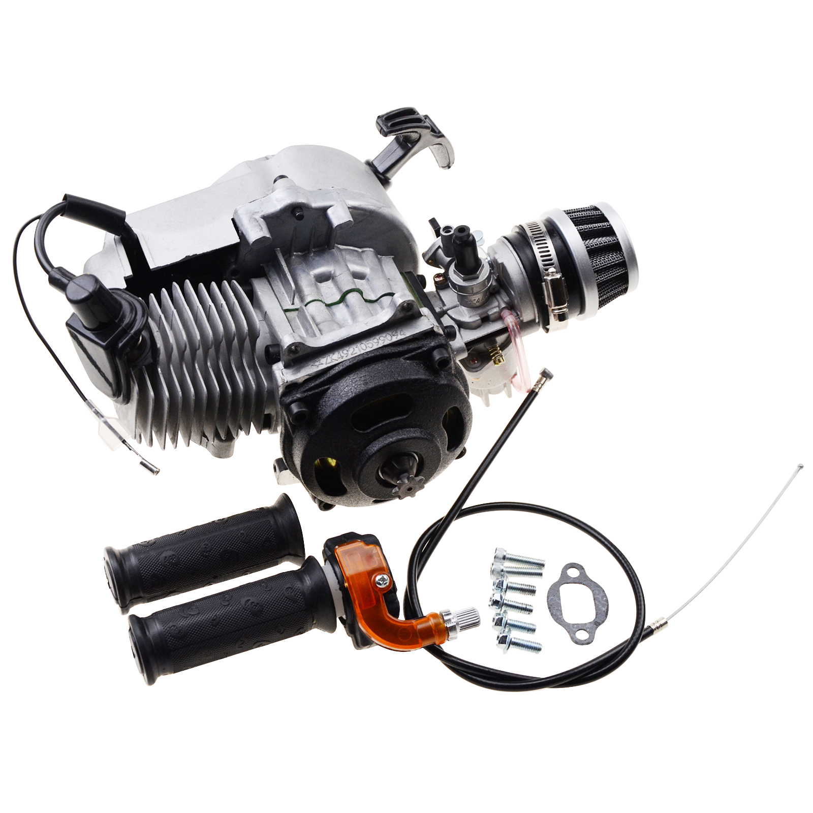 GOOFIT 44 мм 47cc 49cc 2 тактный карманный велосипед цилиндр стартера мотора педали воздушный фильтр дроссельная заслонка для квадратной мини-скутер ATV
