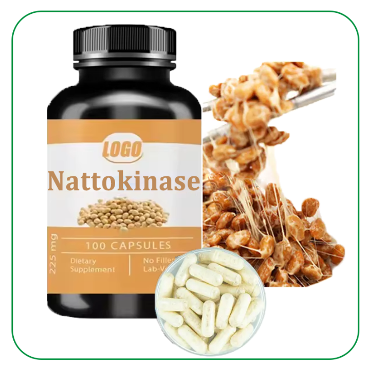 Serrapeptase Natto Extract Supplements 1000mg enzymes tablets nattokinase capsule for primf women