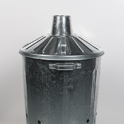15L 30L 60L 90L 100L 120L из оцинкованной рифленой сад небольшой мусоросжигатель