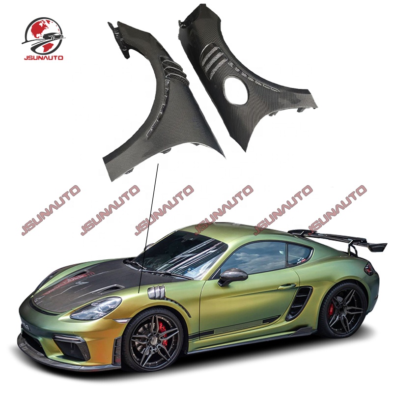 Автозапчасти для 718 Cayman GTS, модернизация Facelift GT4 RS, стильные карбоновые арки для боксов, передние крылья, клапан