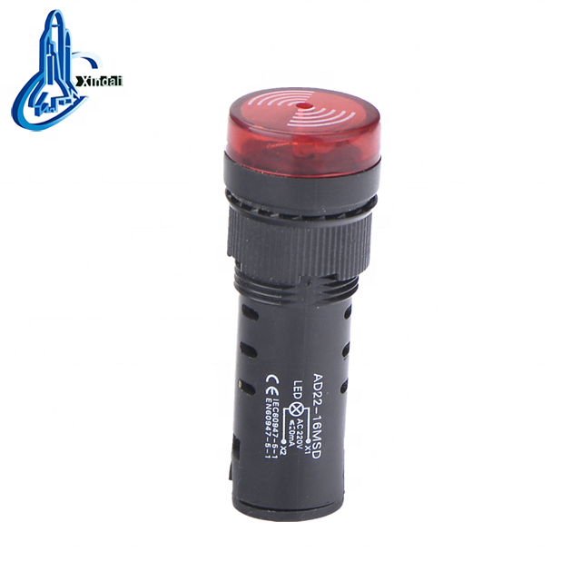 AD22-16MSD indicator light with buzzer 12v indicator light and buzzer