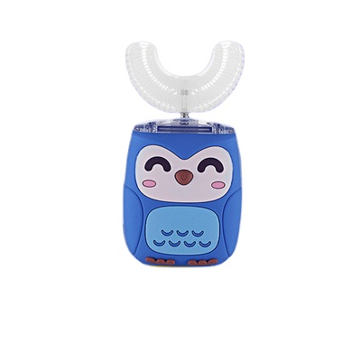 Whole Mouth Baby Toothbrush IPX7 Waterproof U Shaped Ultrasonic Autobrush Toothbrush with 6 Modes for Kids