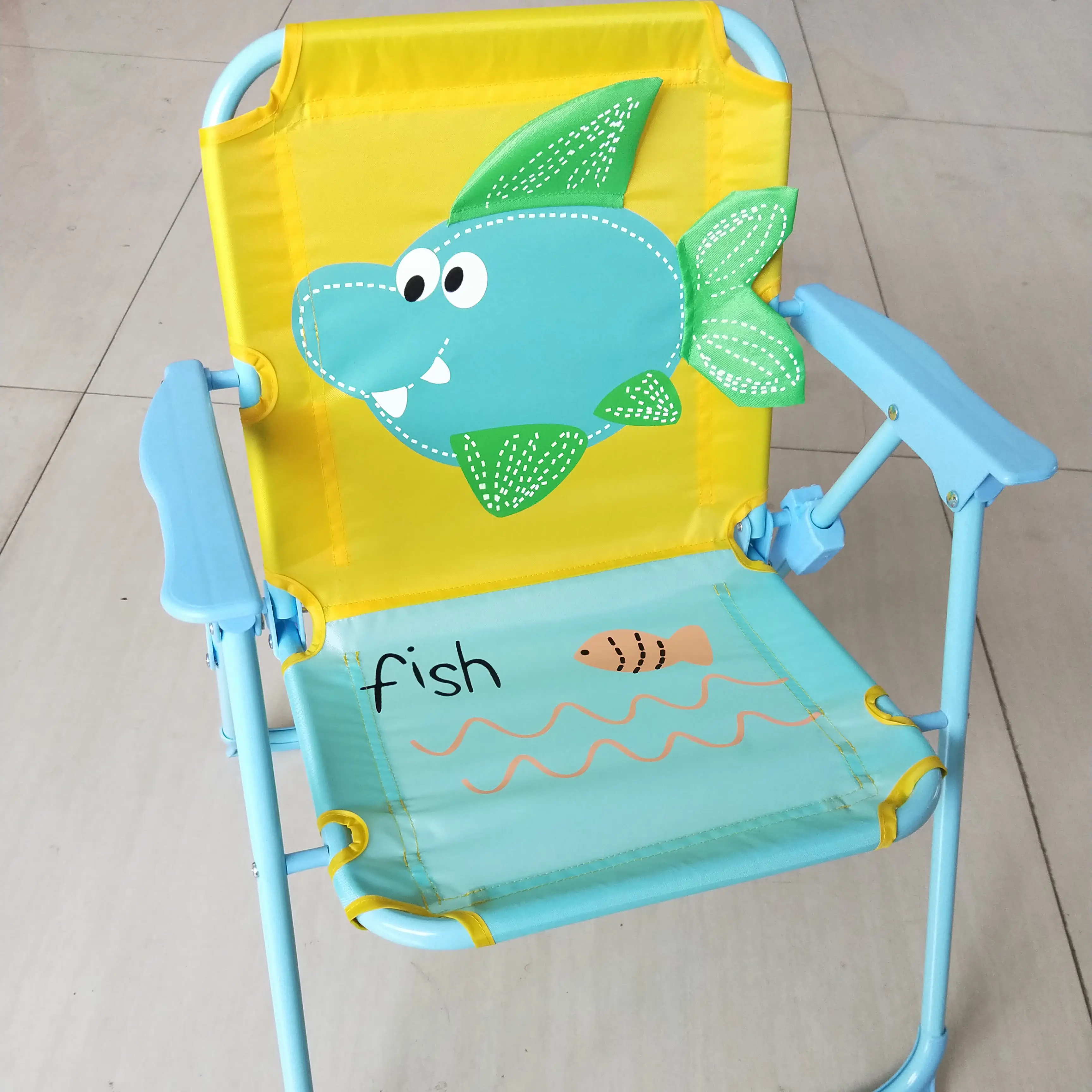 Kids Outdoor Chair Cheap Cartoon Kids Furniture Foldable Outdoor Camping Fabric Chair For Kids