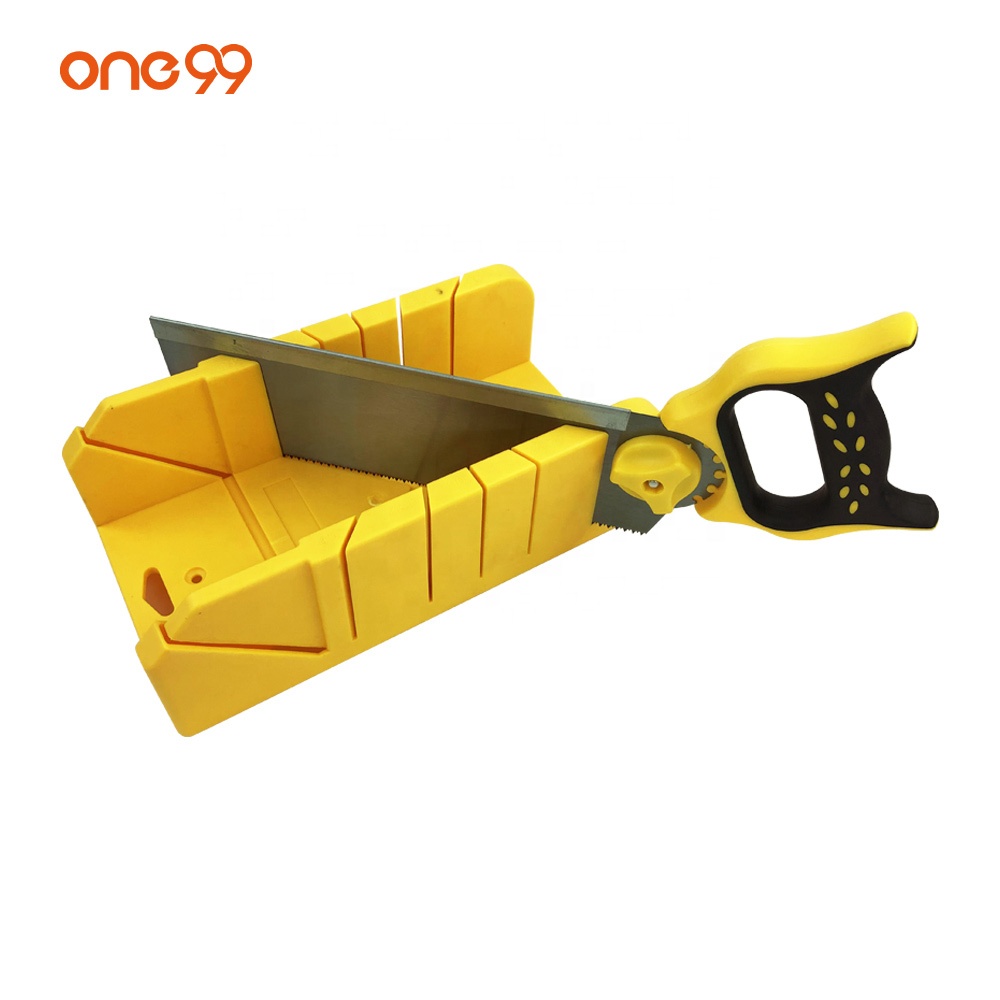 Оптовая продажа, пластиковый ящик one99 для торцов, домашний инструмент для работы по дереву, 22,5/45/90 градусов, пластиковая ручная пила, коробка для торцов