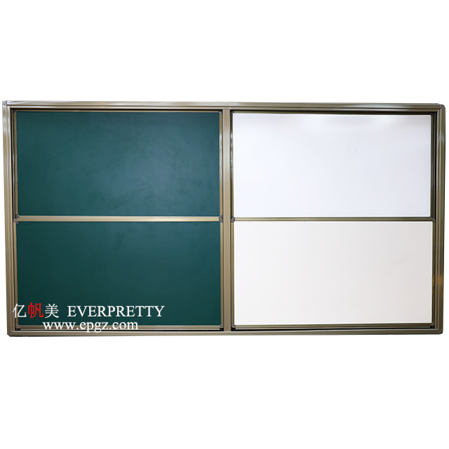 2021 Hot Sale School Classroom Furniture Writing Blackboard 4pcs Up and Down Sliding Board for Teacher
