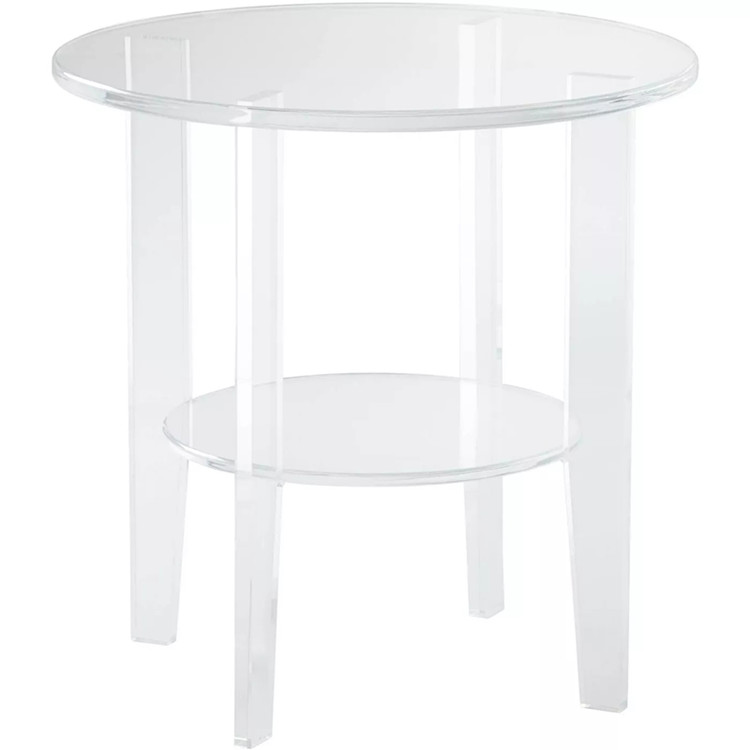 Premium acrylic round table coffee table desk