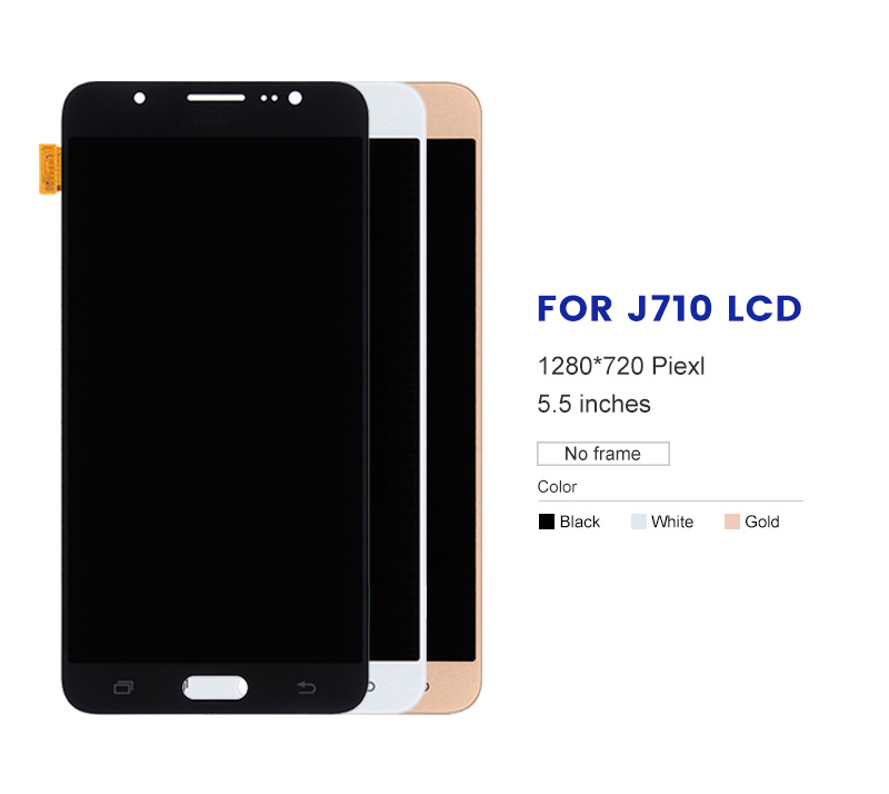 Оригинальный ЖК-экран в сборе для Samsung galaxy J710 J7 J701, качество OEM