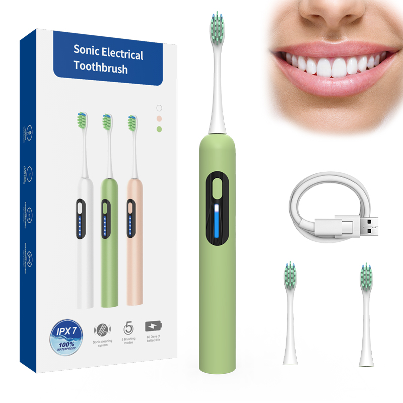 Global Version Sonic Electric Toothbrush Adult IPX7 2-in-1 Charger Electric Toothbrush