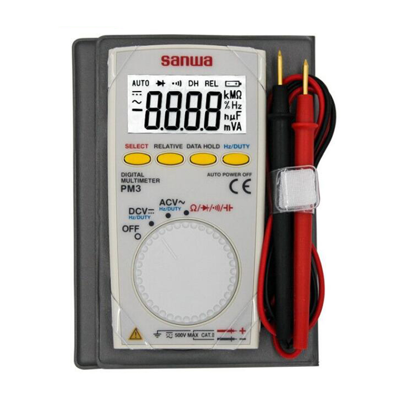 Sanwa PM3/PM-3,500V 60 кГц, 8,5 мм толстый корпус с многофункциональным, Цифровые мультиметры, карманного типа