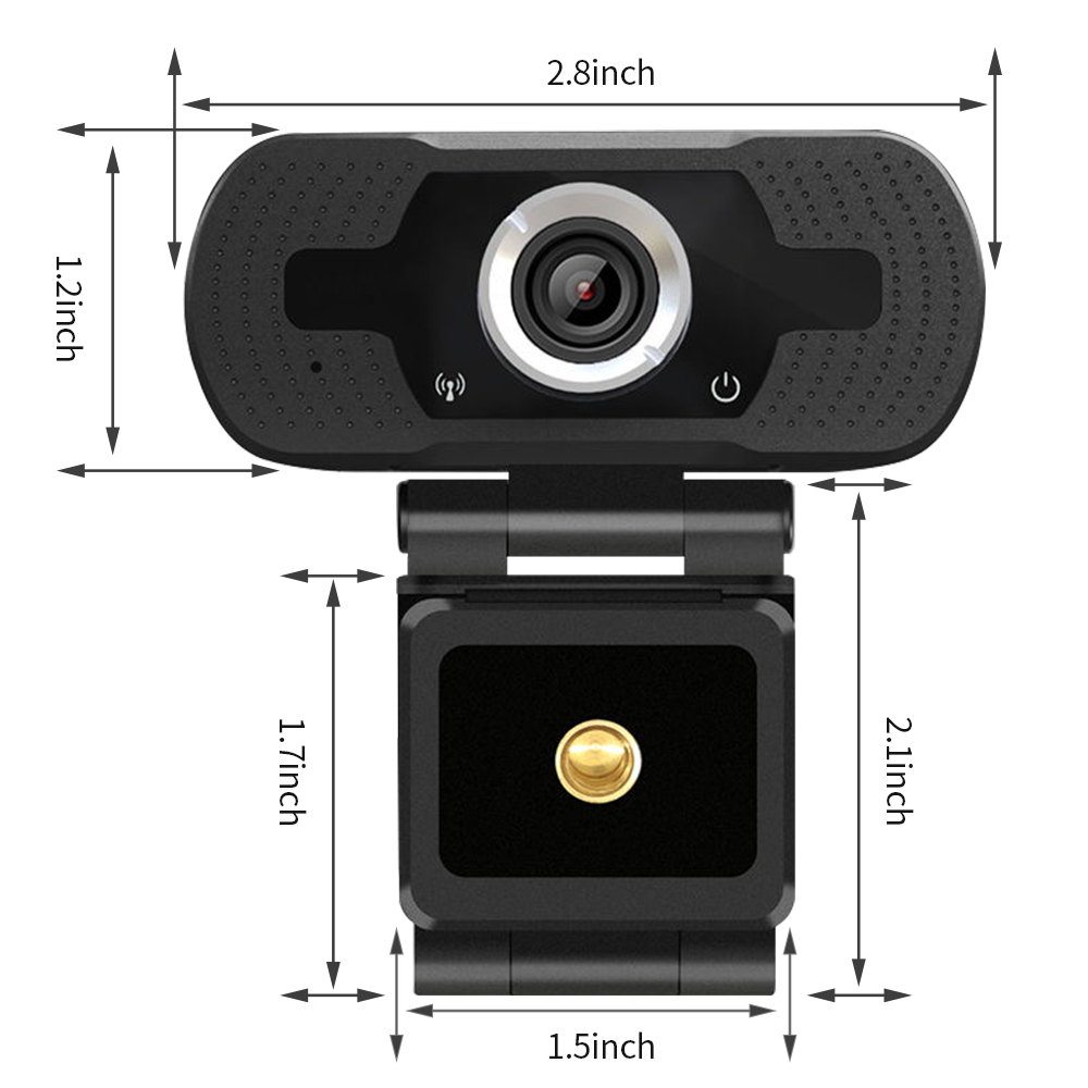 Веб-камера Full HD 1080P, USB, компьютерная веб-камера для учебы, видеозвонков, рабочих встреч онлайн