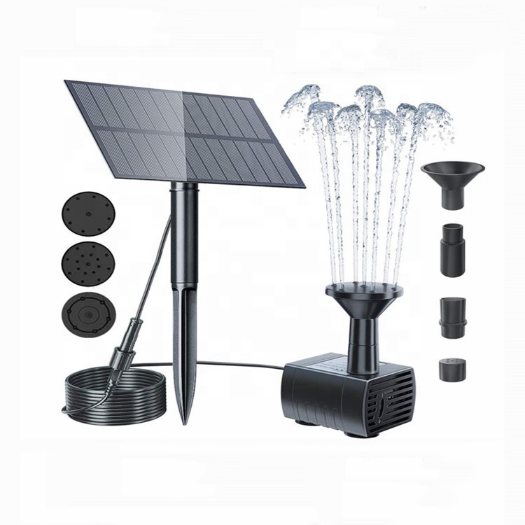 5.5V/1.5W solar water pump garden bird bath fountain water feature solar fish tank, pond or garden decoration drop shipping