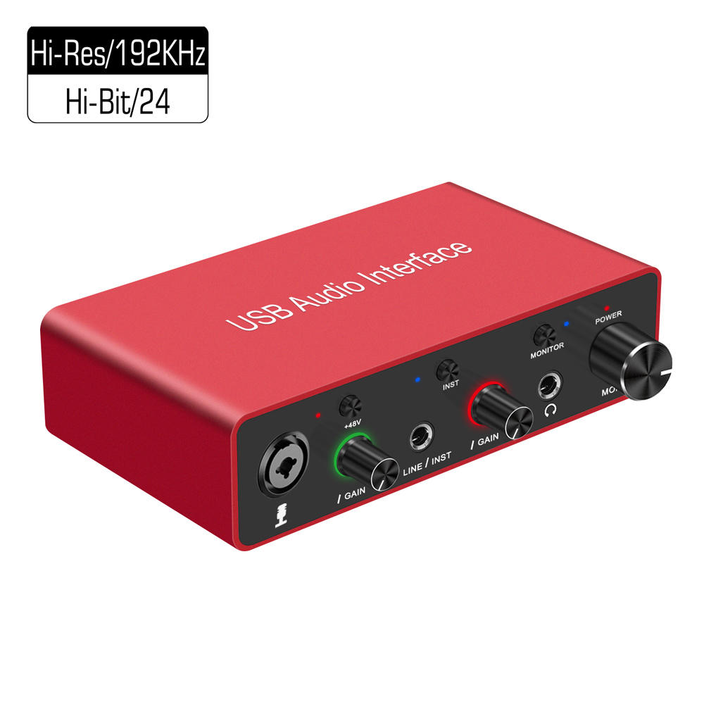 Звуковая карта 192 кГц/24 бит с интерфейсом USB, звуковая карта solo XLR, интерфейс m, профессиональное звукозаписывающее оборудование для подкастов